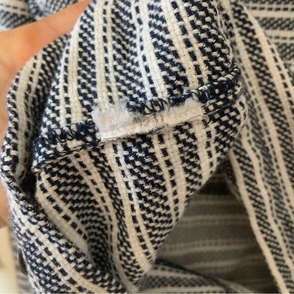 ROXY Women’s Cabo Trip Lace Up Navy Stripe Hoodie Small - Picture 12 of 12